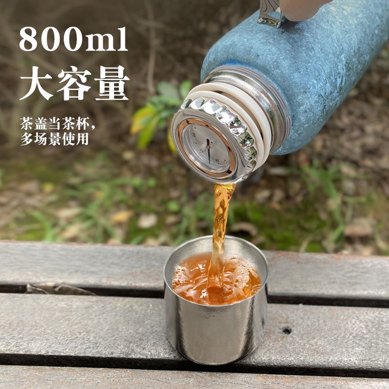 钛杯纯钛焖茶壶保温壶老白茶泡茶壶茶水分离家用传家壶机械盖礼品