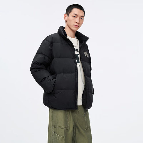 特步新款男篮球HHH系列羽绒服