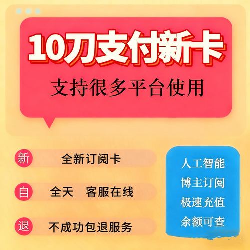 虚拟美国支付卡亚马逊香港欧洲信用卡虚拟卡验证绑定消费画师订阅