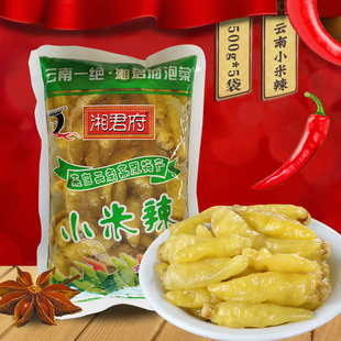 湘君府小米辣500g*5袋云南特产野山泡椒凤爪鱼头泡菜餐饮家庭实惠