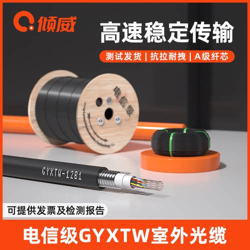 倾威室外光缆GYXTW铠装