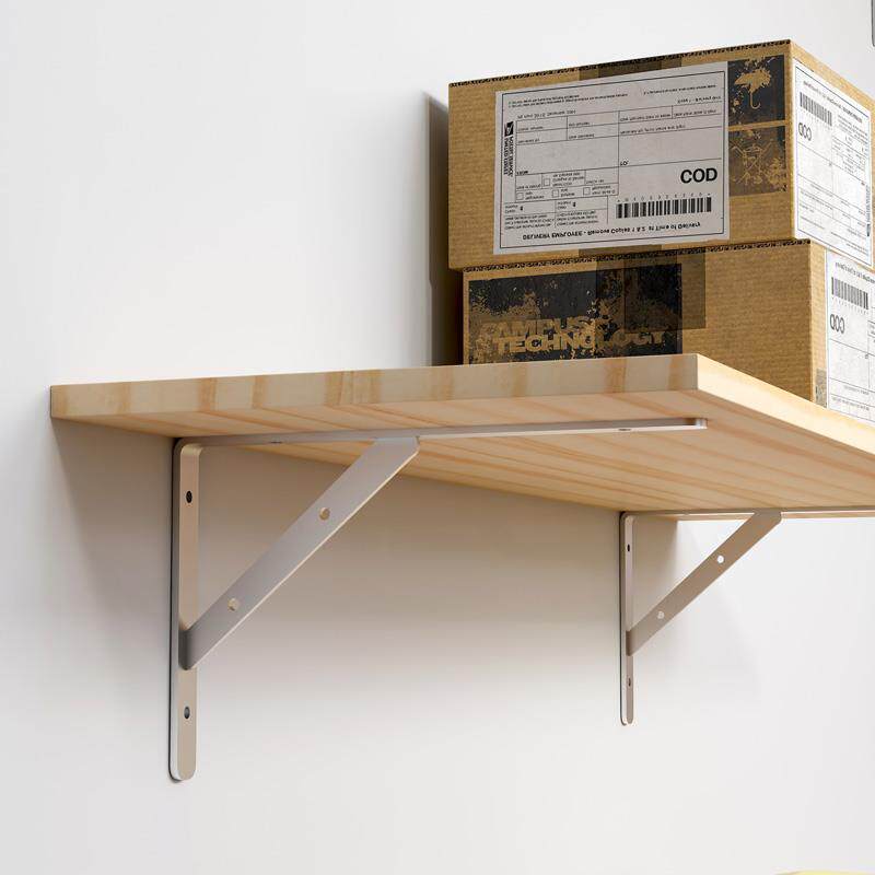 车库置物架库房仓库货架挂墙式钉墙木板货物支架超市隔板展示架子