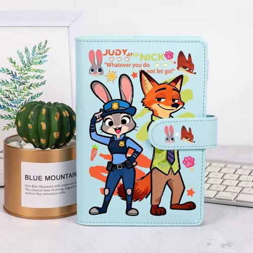 疯狂动物城同款手账本狐尼克朱迪卡通笔记本账本学生儿童日记本子