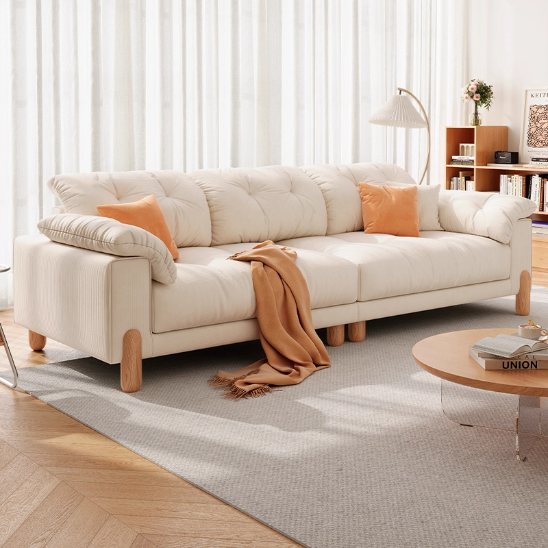 小户型客厅治愈系云朵高脚沙发