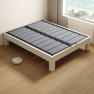 实木榻榻米静音钢木床无床头排骨架床架卧室中小户型可定制尺寸