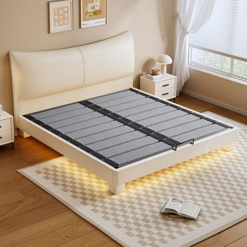 【100%纯实木】小户型钢木静音床