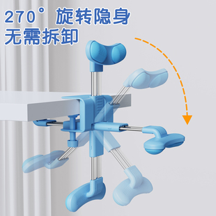 作业防孩子低头学习书桌座椅抬头支架厚桌子近视神器驼背 隐形坐姿矫正器小学生写字姿势纠正可折叠儿童桌面款