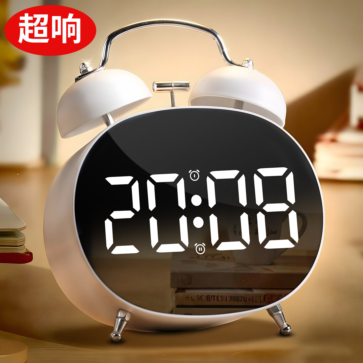 起床神器高初中生学生专用电子闹钟智能时钟2026新款儿童强力叫醒
