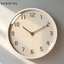 现代简约大气挂钟客厅挂墙2025新款网红挂表石英钟静音家用时钟表
