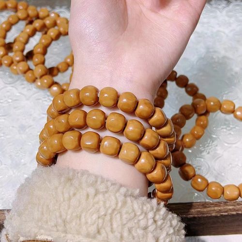 猴头雕刻六方老型光珠猴头配饰单圈猴头八棱大肠多款素圈文玩手串