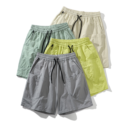 山系风多口袋工装五分裤