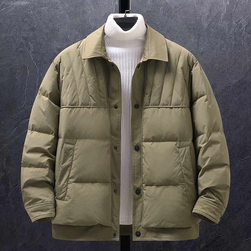 基础日常常规翻领羽绒服