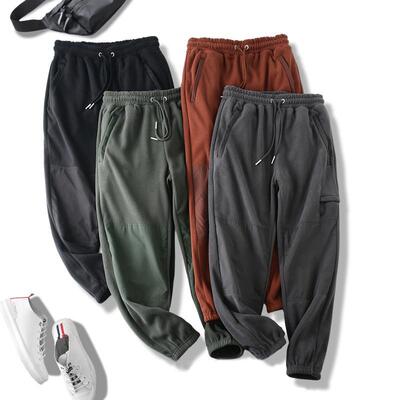 潮牌摇粒绒新款卫裤摩可福宽松