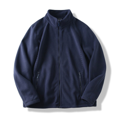 春秋宽松百搭纯色保暖夹克