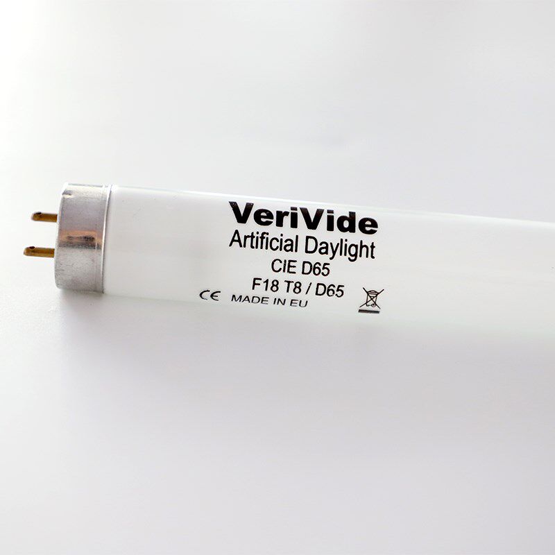 VeriVidde D65灯管F18T8/D65 CIE D65标准光源对色灯箱长度60厘米