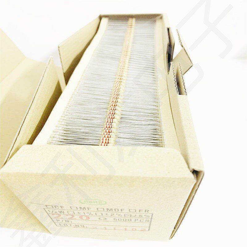 1/4W碳膜电阻编带i5%四色环0.25瓦 330R/360OHM/390/430/470/510