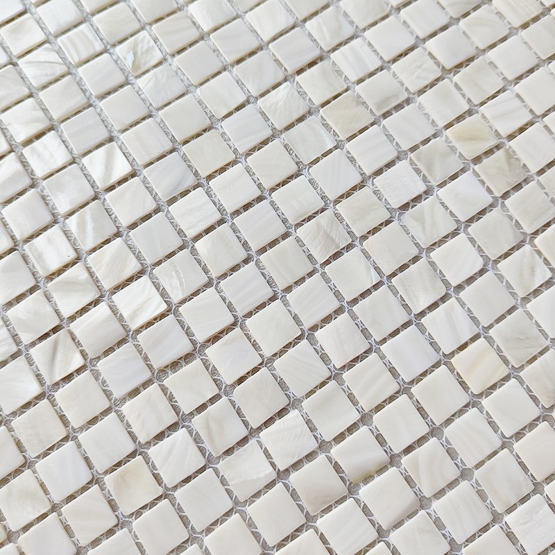Pearl白色小颗粒贝壳马赛x克卫生间客厅厨房阳台吧台瓷砖背景墙贴