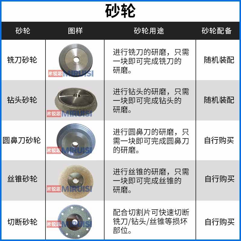 314FM铣刀钻头丝攻一体复合多功能磨刀机钨钢圆鼻刀带切断研磨机