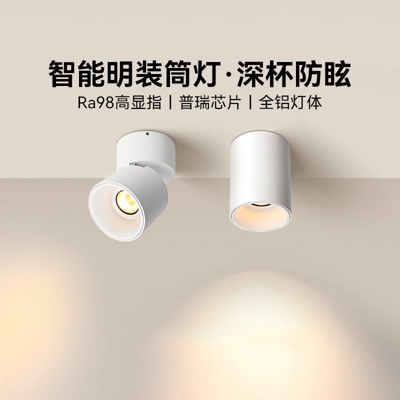 易来智能明装筒灯射灯防眩护眼图片