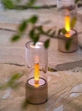 Yeelight烛光氛围灯卧室台灯复古情调床头灯小夜灯充电生日露营灯