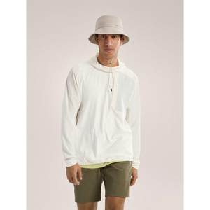 Arcteryx始祖鸟男士户外T恤透气快干防臭速干衣长袖连帽防晒衣