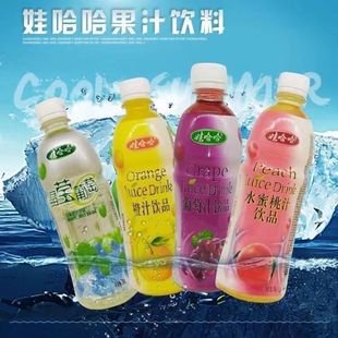 娃哈哈葡萄汁橙汁500g 15瓶整箱批水蜜桃汁哇哈哈果汁饮料品年货
