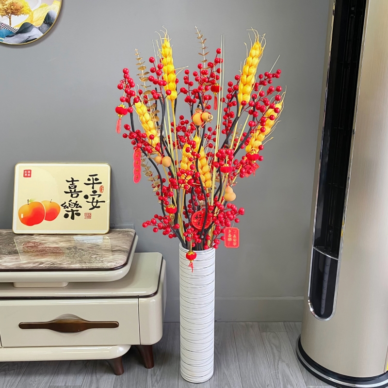 发财果仿真花红果假花满就送红包