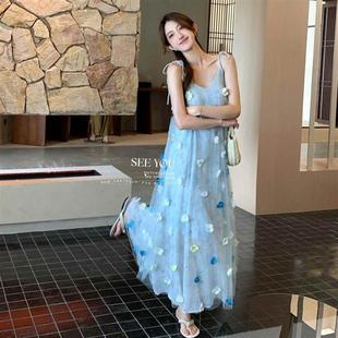 新款 2025夏季 海边度假连衣裙女夏高级感绝美海边穿搭超仙沙滩裙