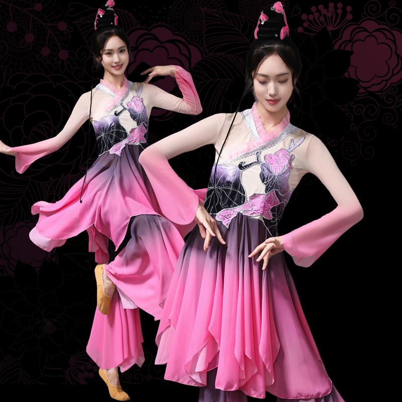 韩式爱莲说舞蹈服装2025民族舞独舞女艺考剧目古典舞演出服桃李杯