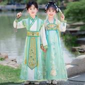 演出服 唐装 汉服男童2025新款 古风帅气儿童国学服汉服女童超仙古装