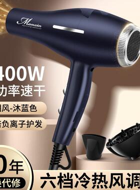 韩式德系电吹风机理发店发廊冷热风力家用静速干3000大蓝光护发大