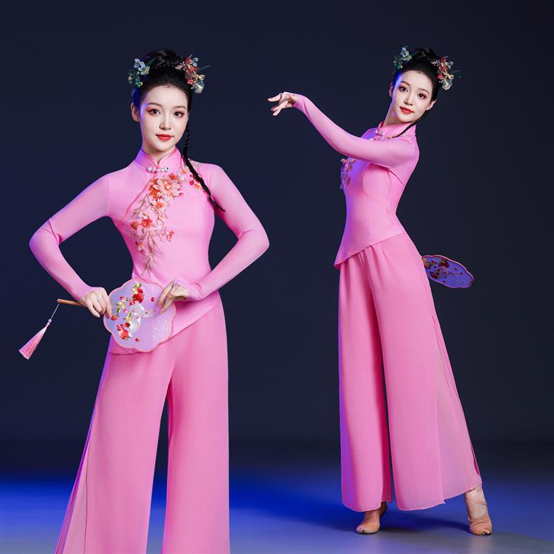 韩式舞喜庆服中国风古典舞腰鼓服秧歌迎亲开场舞扇子舞广场演出服