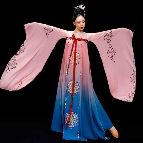 礼仪之邦演出服中国风广袖汉服舞蹈服古典舞汉唐服装女成人艺考服