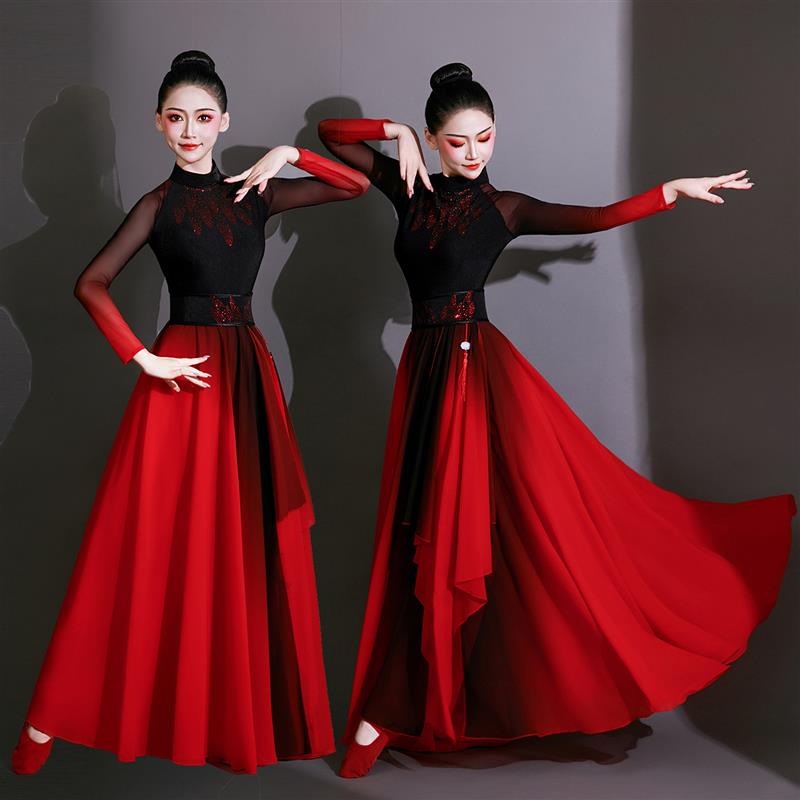 韩式古典舞蹈服装演出服女中国风象王行舞蹈九州古装剑舞同服打鼓
