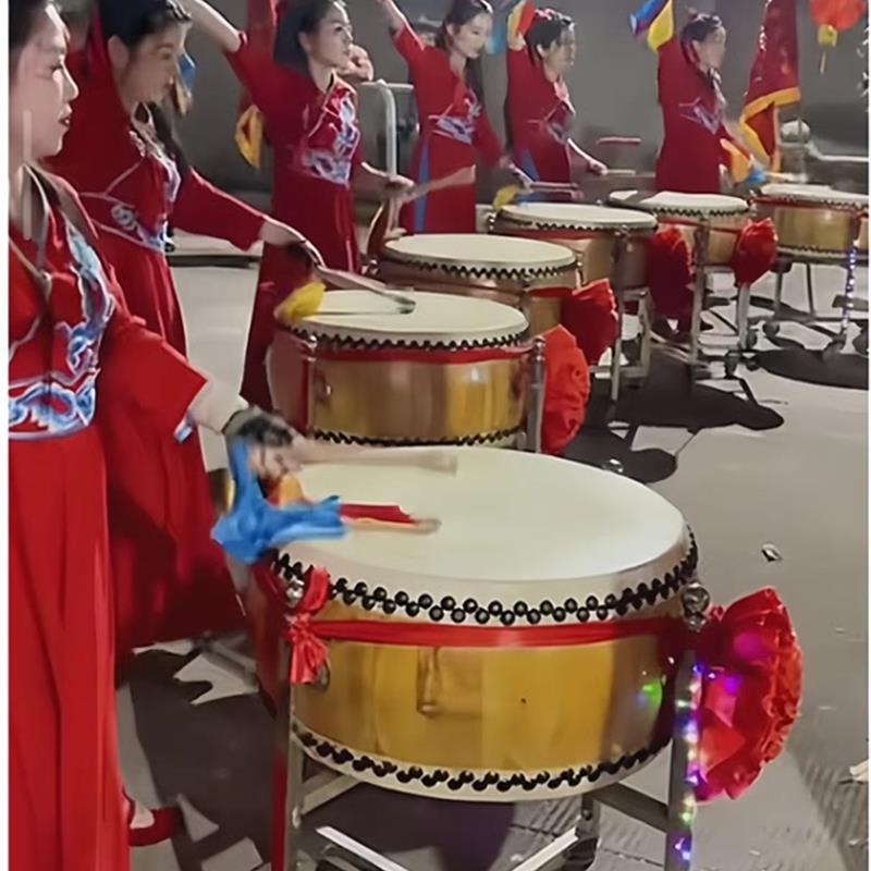 韩式新款喜庆服女套装服队中国风打鼓演出腰鼓舞台服装秧歌盘鼓广