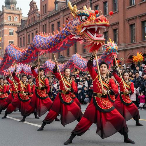韩式中国风打服装开场演出鼓舞女男成人新款2026龙敲鼓腰鼓鼓舞锣
