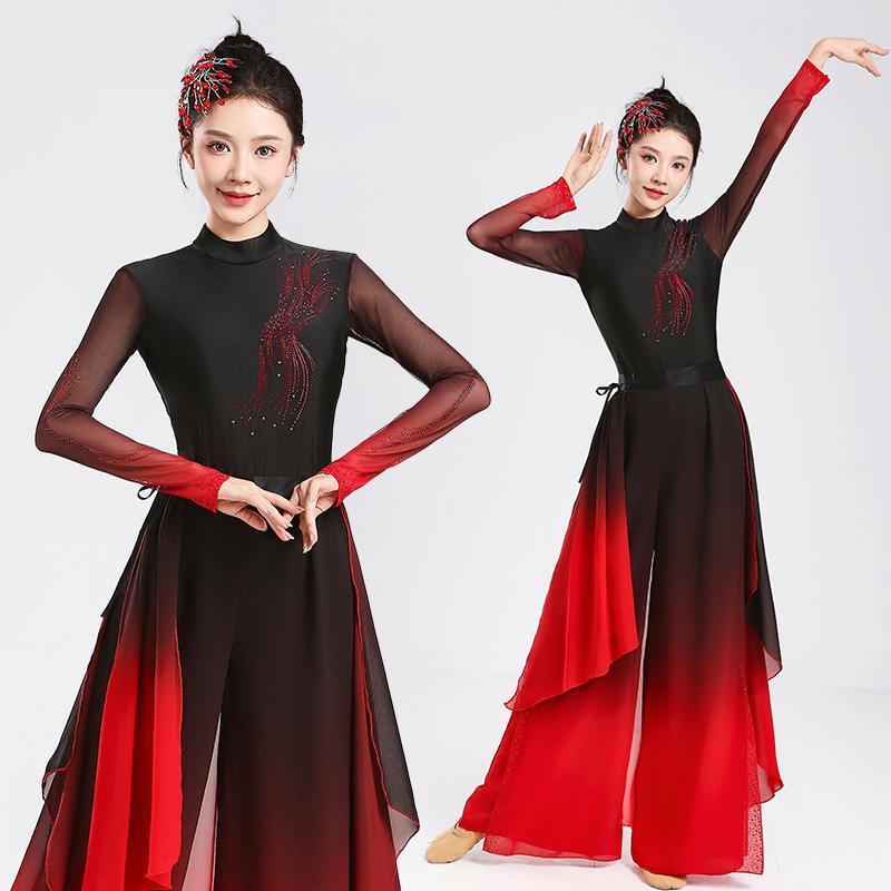 韩式爵士风舞蹈演出服象王行腰鼓舞扇子舞中国服红昭愿舞台服装20