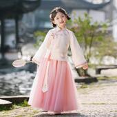 超仙 日常可穿中国风公主裙高级古装 古风仙气女童汉服春装 2025新款