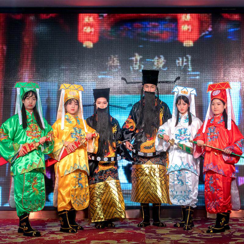韩式王朝审驴演出服张龙儿童包青天服装包拯马汉戏曲幼儿园戏服包