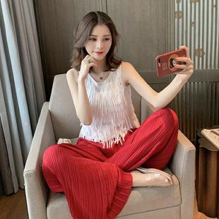 云南拍照旅游衣服超仙女沙滩裙海边度假风连衣裙 三亚旅行穿搭套装
