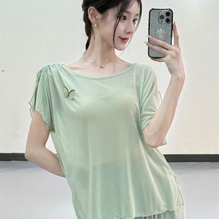 满丽古典舞纱布蝴蝶拉绳仙女飘逸体衣民族古风中国舞蹈服装表演服