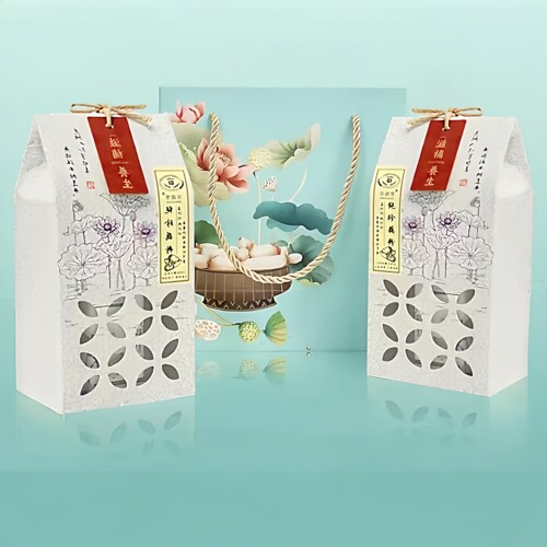 湖北嘉鱼珍湖雪纯藕粉早餐