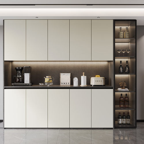 轻奢风玻璃餐边柜可定制酒柜