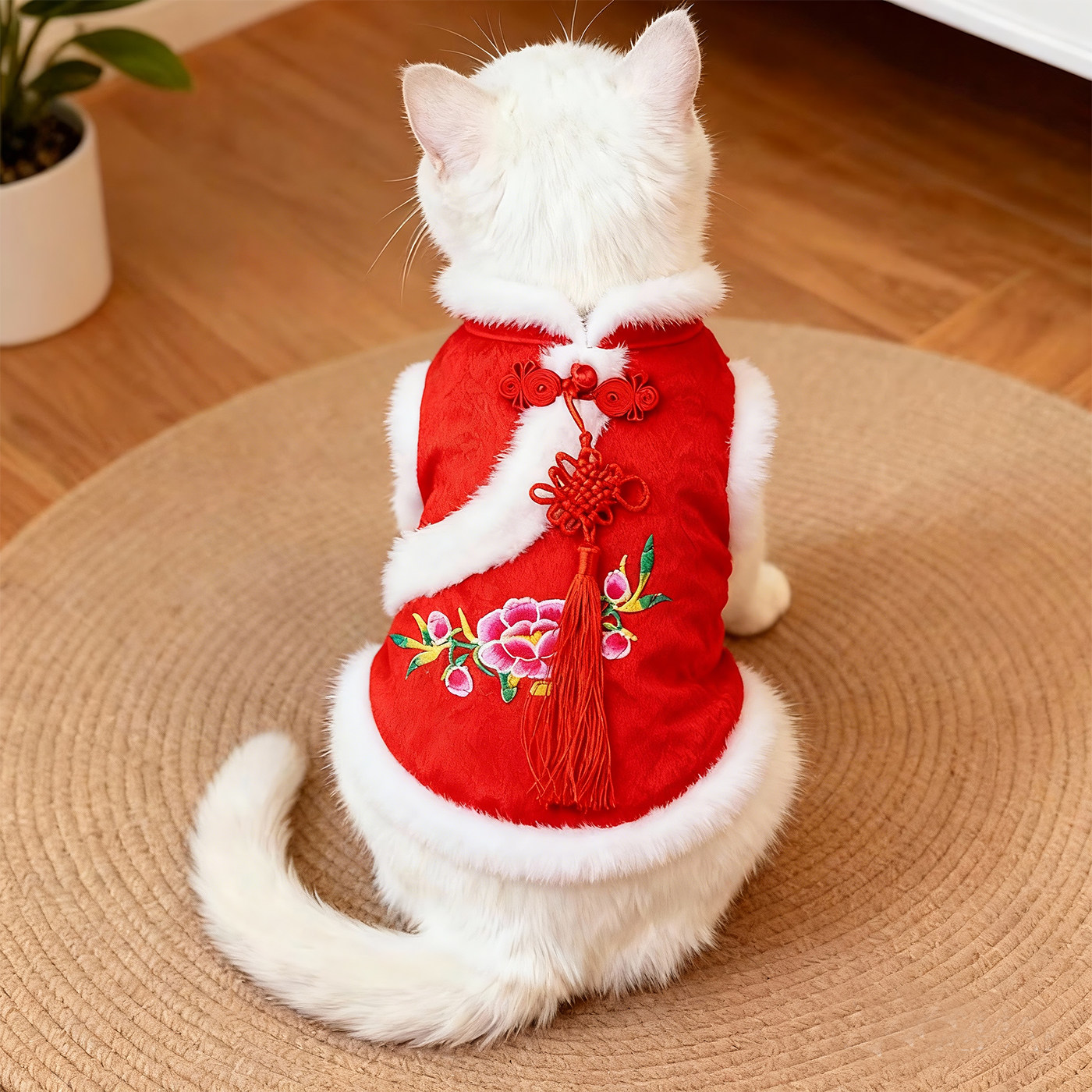 秋冬季中国风猫咪衣服加厚保暖布偶英短刺绣唐装狗狗新年过年服饰,宠物/宠物食品及用品,猫宠物服装/雨衣（新）,淘宝优惠券,粉丝福利购,淘宝优惠卷