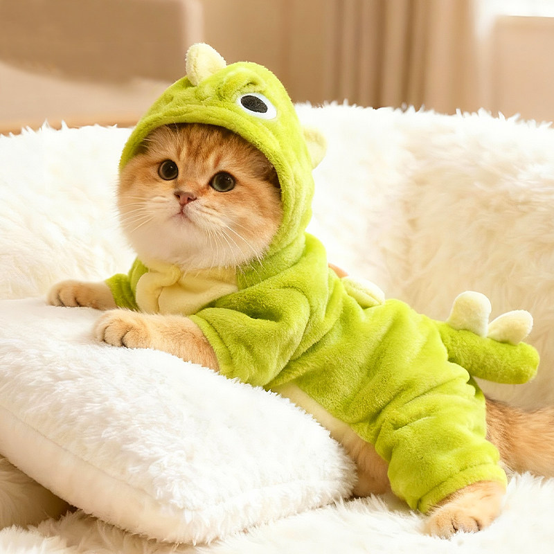 猫咪衣服秋冬款可牵引恐龙布偶蓝猫小猫防掉毛狗狗冬季保暖四脚衣,宠物/宠物食品及用品,猫宠物服装/雨衣（新）,淘宝优惠券,粉丝福利购,淘宝优惠卷