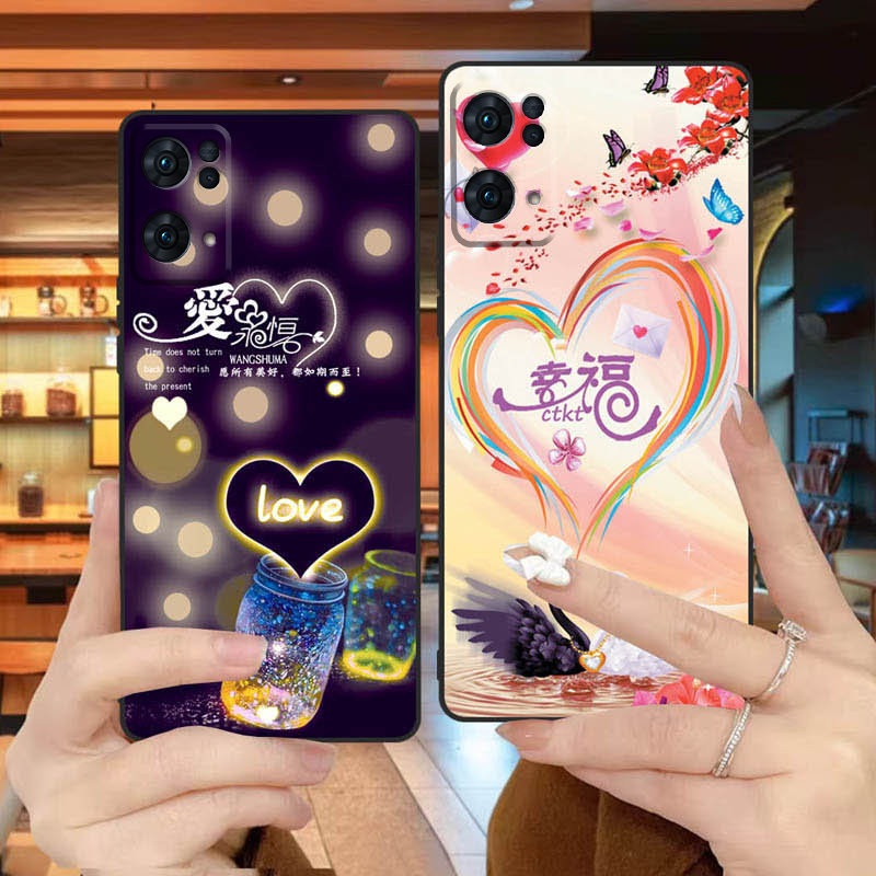 opporeno7pro手机壳PFDM00全包边防摔硅胶软壳男女网红新款Renon7Pro创意remo7Pro可爱个性reno7por磨砂