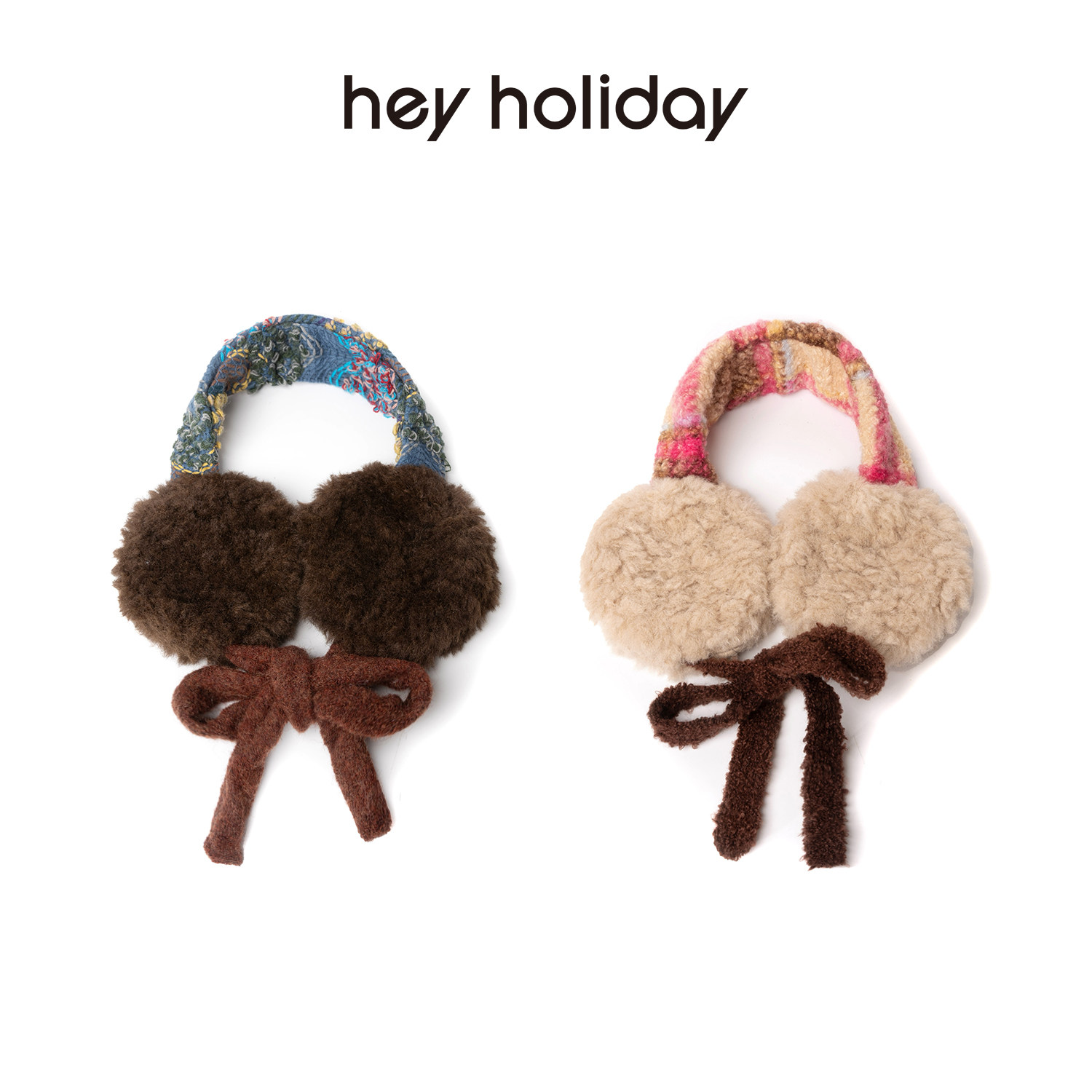 hey holiday秋冬高级感保暖耳罩发箍新款薄款可爱毛绒防冻耳套