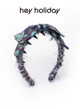 蝴蝶结波浪发箍春夏新款少女气质百搭甜美时尚复古头饰简约网红
