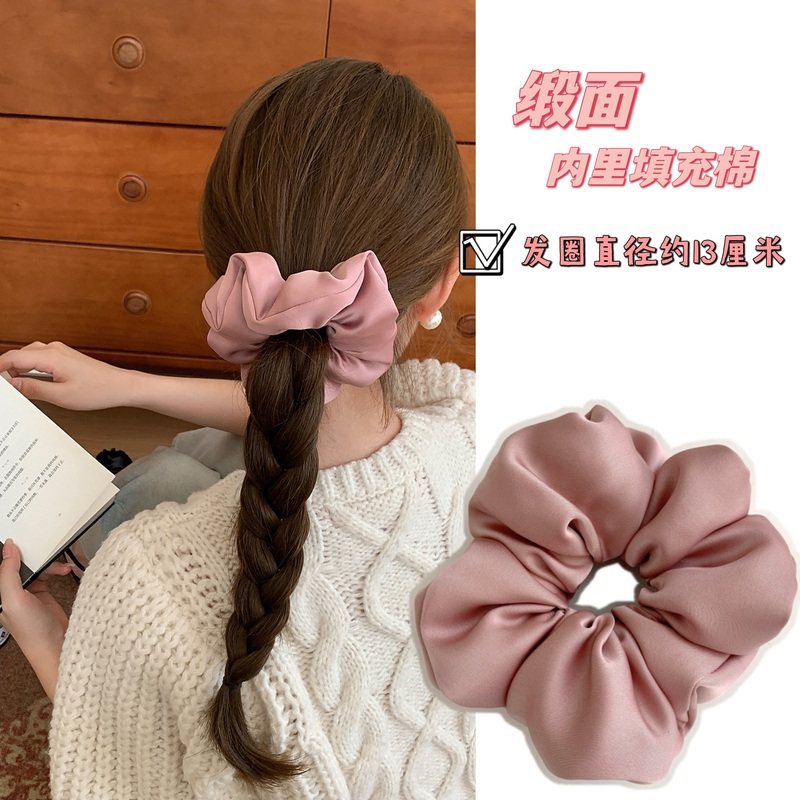 缎面花苞大肠发圈~ins韩系美拉德色系复古2025新款爆款发绳头绳潮,饰品/流行首饰/时尚饰品新,发饰,淘宝优惠券,粉丝福利购,淘宝优惠卷