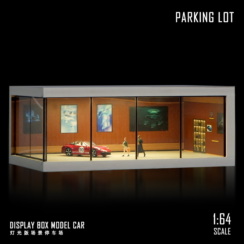 164车模展示盒微缩模型场景